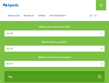 Tablet Screenshot of kpedu.fi